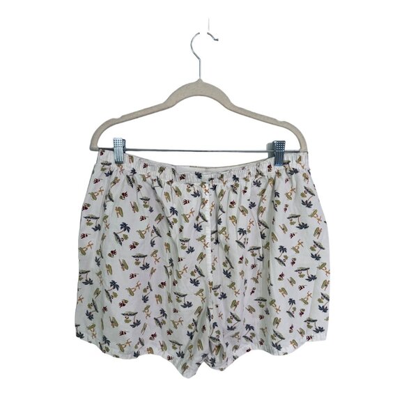 Vintage banana republic printed boxer shorts surfer palm trees vacation size XL - Picture 2 of 5
